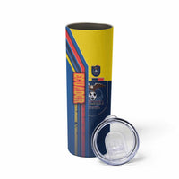 Ecuador Football Skinny Tumbler La Tricolor Soccer - Road To Champion - Wonder Print Shop