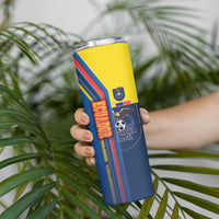 Ecuador Football Skinny Tumbler La Tricolor Soccer - Road To Champion - Wonder Print Shop