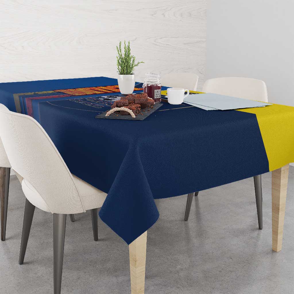 Ecuador Football Tablecloth La Tricolor Soccer - Road To Champion - Wonder Print Shop