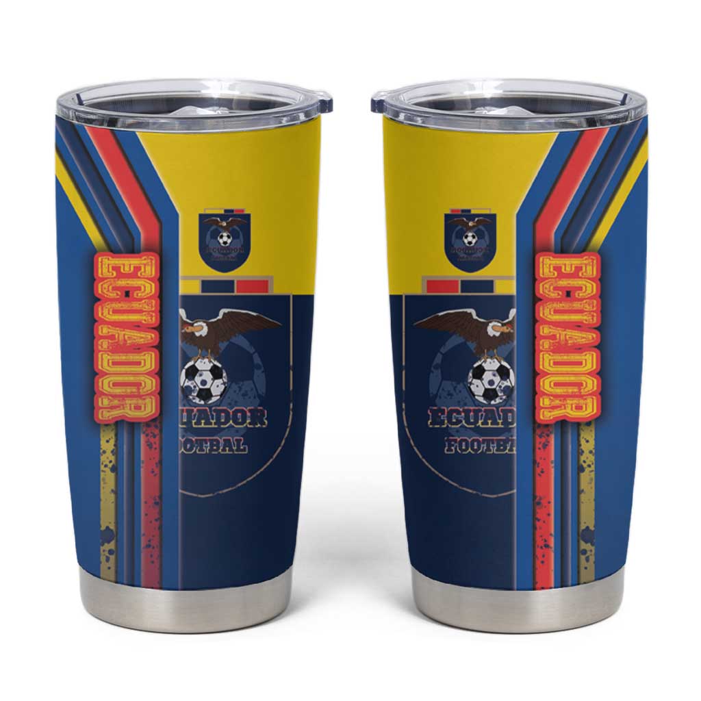Ecuador Football Tumbler Cup La Tricolor Soccer - Road To Champion - Wonder Print Shop