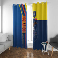 Ecuador Football Window Curtain La Tricolor Soccer - Road To Champion - Wonder Print Shop