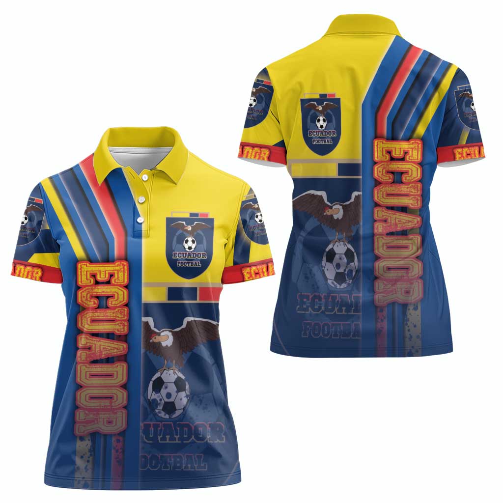 Ecuador Football Women Polo Shirt La Tricolor Soccer - Road To Champion - Wonder Print Shop