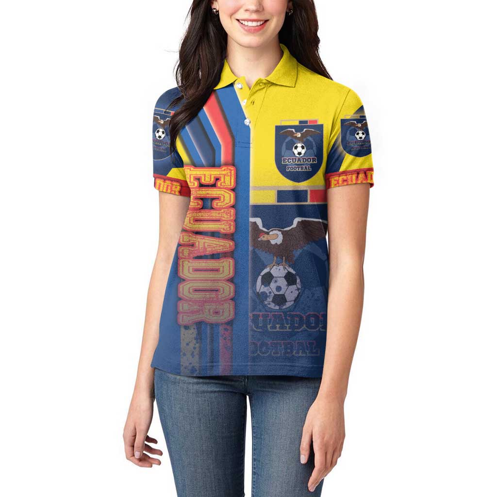 Ecuador Football Women Polo Shirt La Tricolor Soccer - Road To Champion - Wonder Print Shop