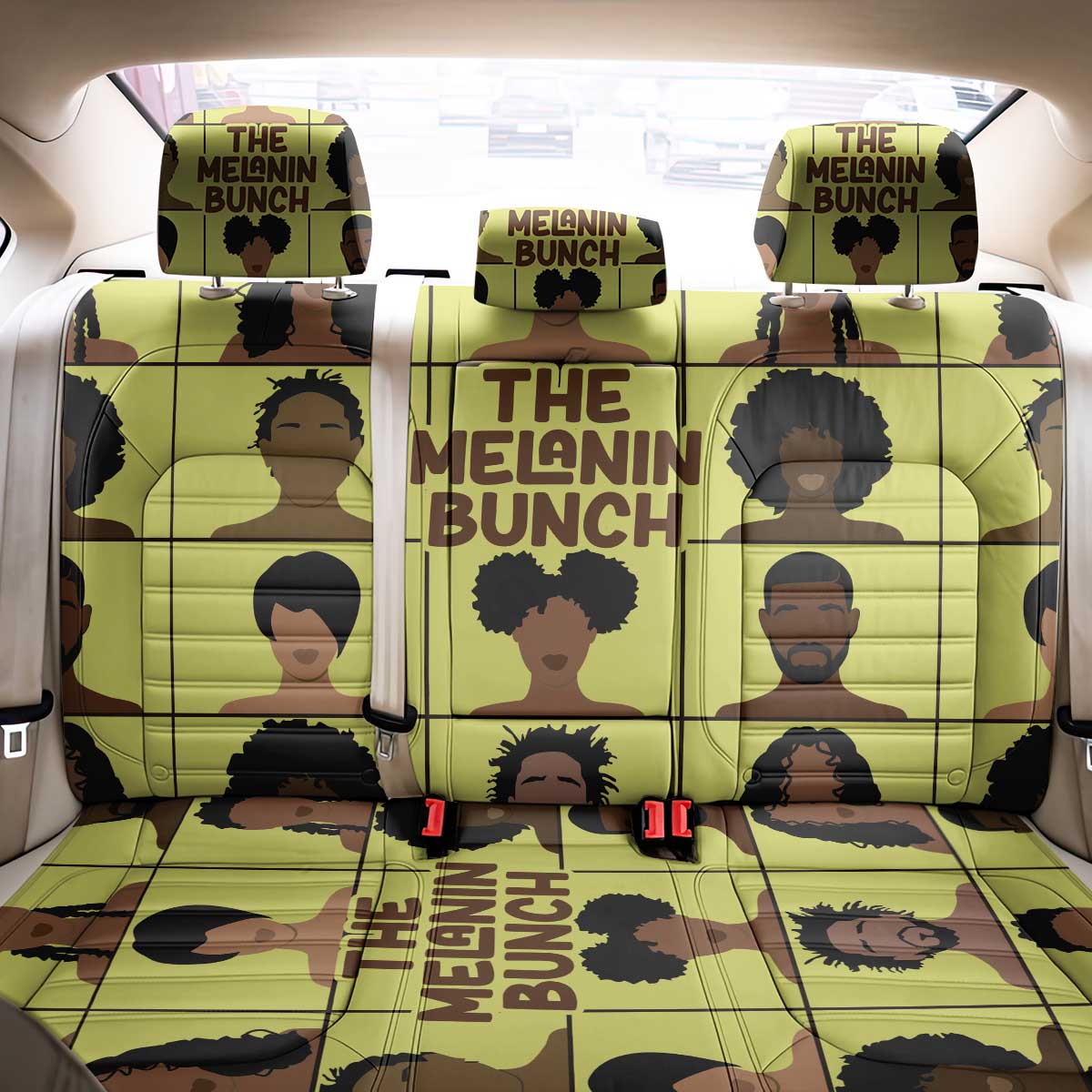 The Melanin Bunch Back Car Seat Cover Africa Black People