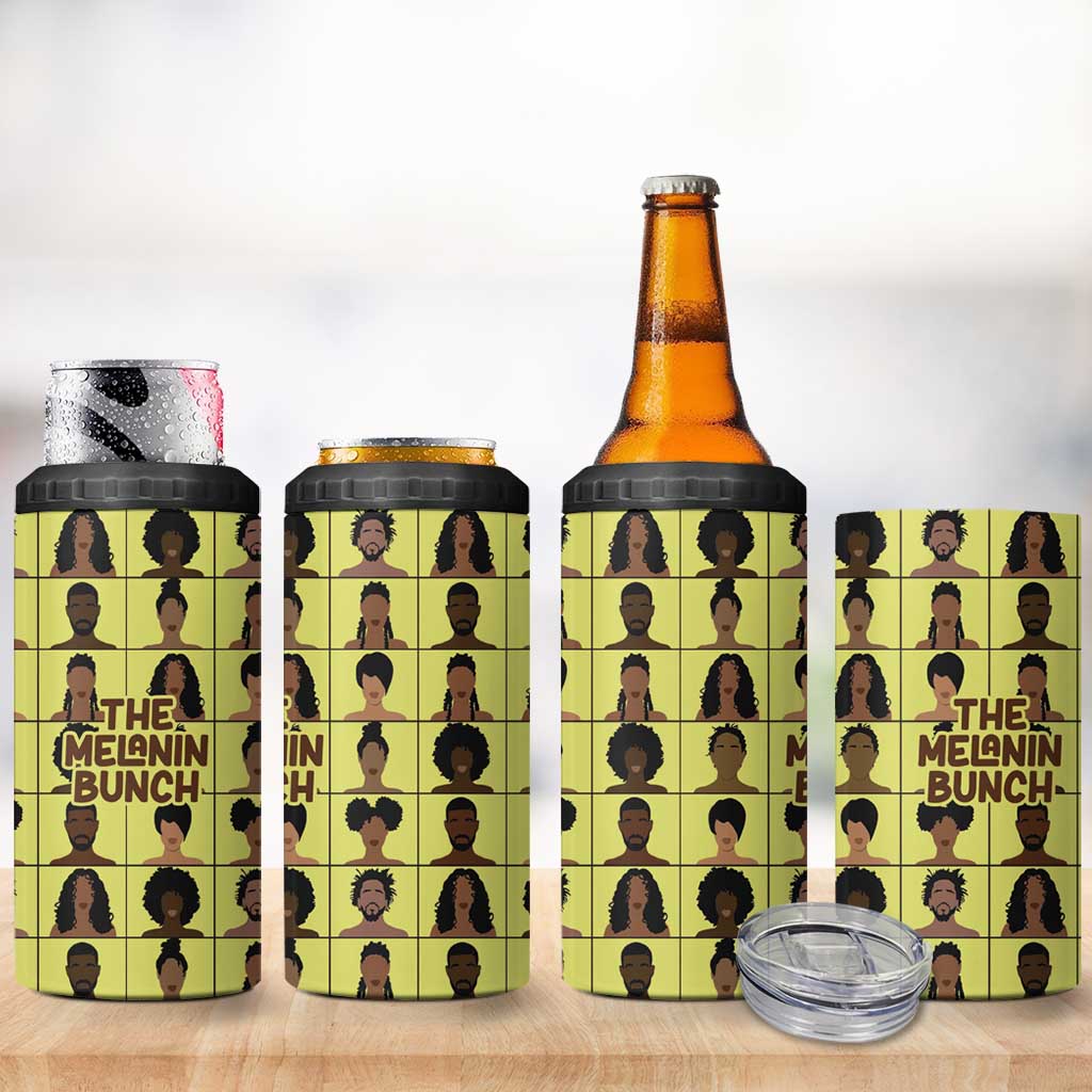 The Melanin Bunch 4 in 1 Can Cooler Tumbler Africa Black People