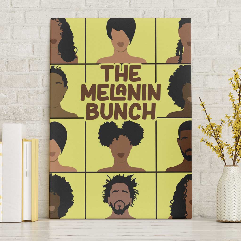 The Melanin Bunch Canvas Wall Art Africa Black People