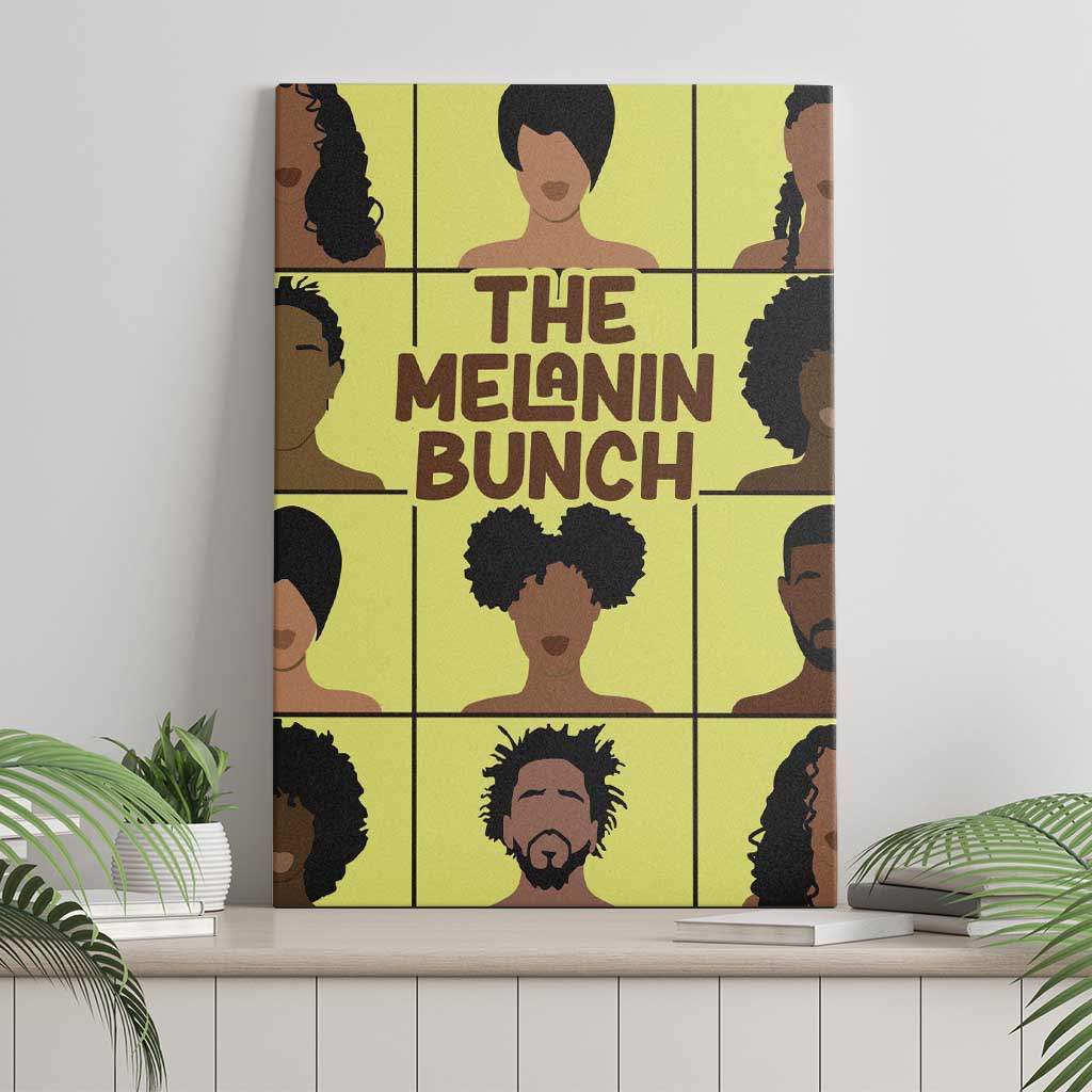 The Melanin Bunch Canvas Wall Art Africa Black People