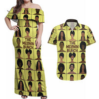 The Melanin Bunch Couples Matching Off Shoulder Maxi Dress and Hawaiian Shirt Africa Black People