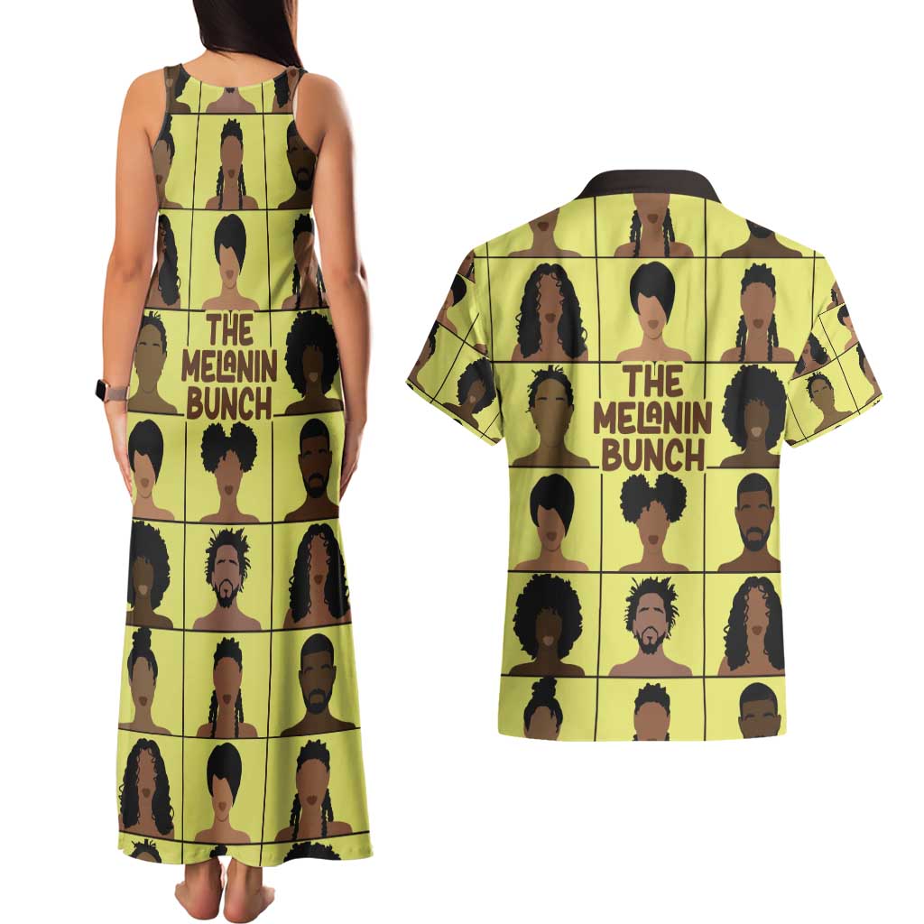 The Melanin Bunch Couples Matching Tank Maxi Dress and Hawaiian Shirt Africa Black People