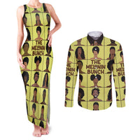 The Melanin Bunch Couples Matching Tank Maxi Dress and Long Sleeve Button Shirt Africa Black People