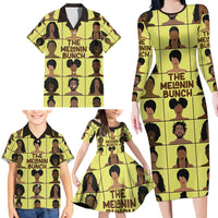 The Melanin Bunch Family Matching Long Sleeve Bodycon Dress and Hawaiian Shirt Africa Black People