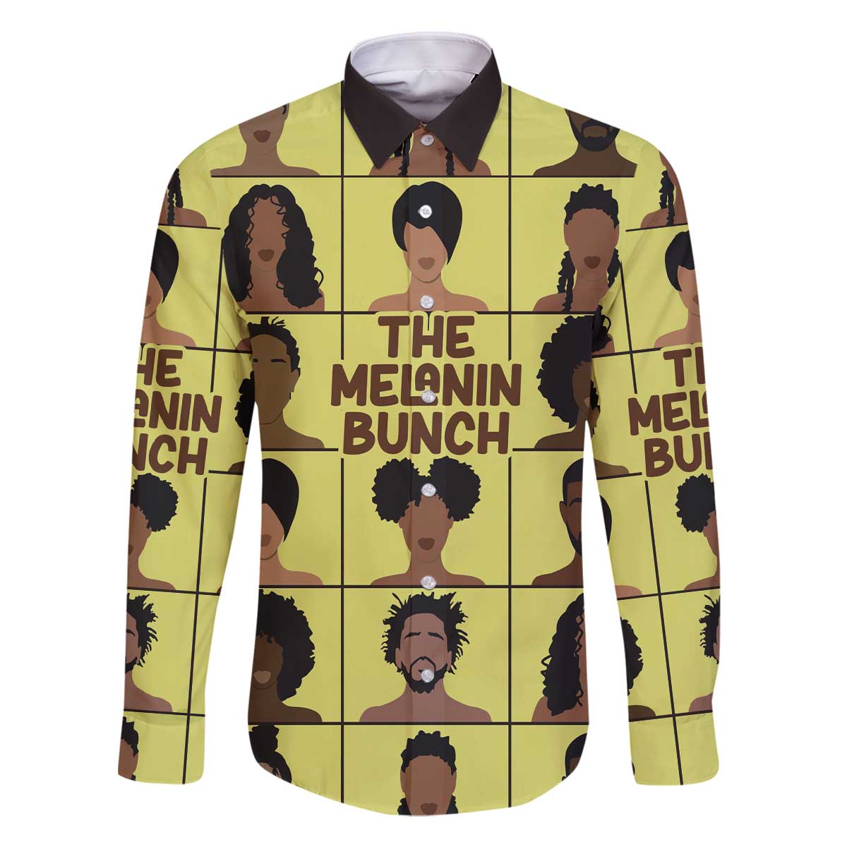 The Melanin Bunch Family Matching Off The Shoulder Long Sleeve Dress and Hawaiian Shirt Africa Black People