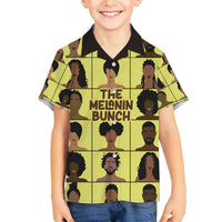 The Melanin Bunch Family Matching Off The Shoulder Long Sleeve Dress and Hawaiian Shirt Africa Black People