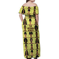 The Melanin Bunch Family Matching Off Shoulder Maxi Dress and Hawaiian Shirt Africa Black People
