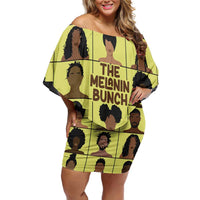 The Melanin Bunch Family Matching Off Shoulder Short Dress and Hawaiian Shirt Africa Black People