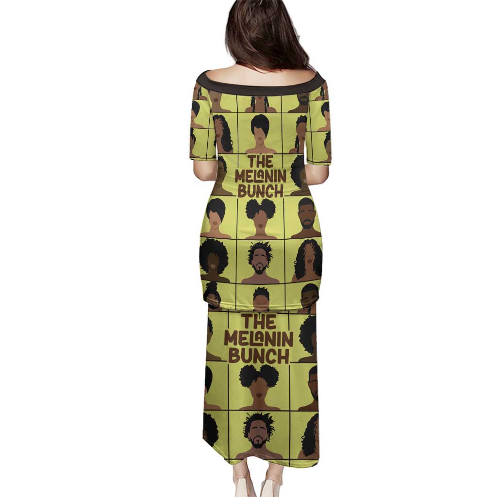 The Melanin Bunch Family Matching Puletasi and Hawaiian Shirt Africa Black People