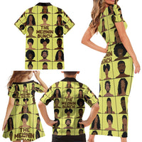 The Melanin Bunch Family Matching Short Sleeve Bodycon Dress and Hawaiian Shirt Africa Black People