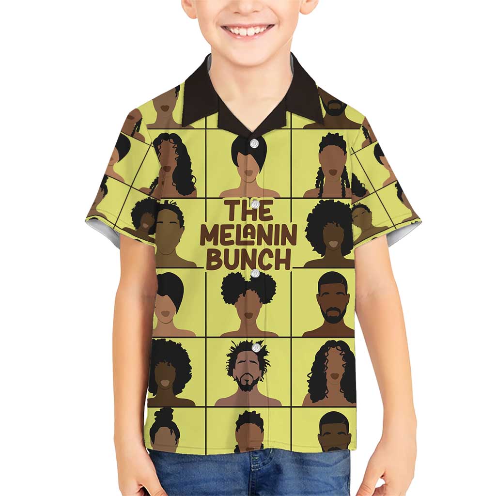 The Melanin Bunch Family Matching Short Sleeve Bodycon Dress and Hawaiian Shirt Africa Black People