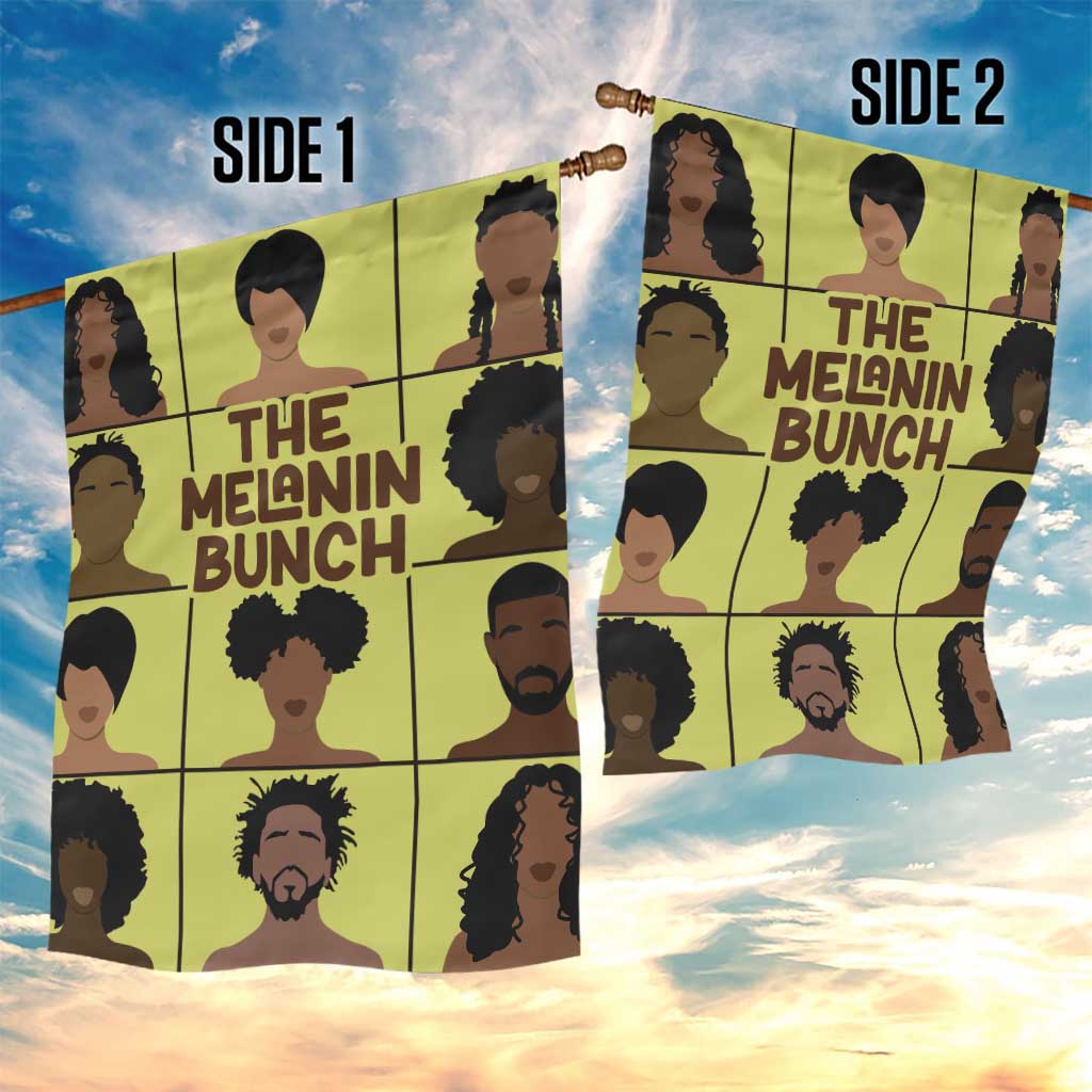 The Melanin Bunch Garden Flag Africa Black People