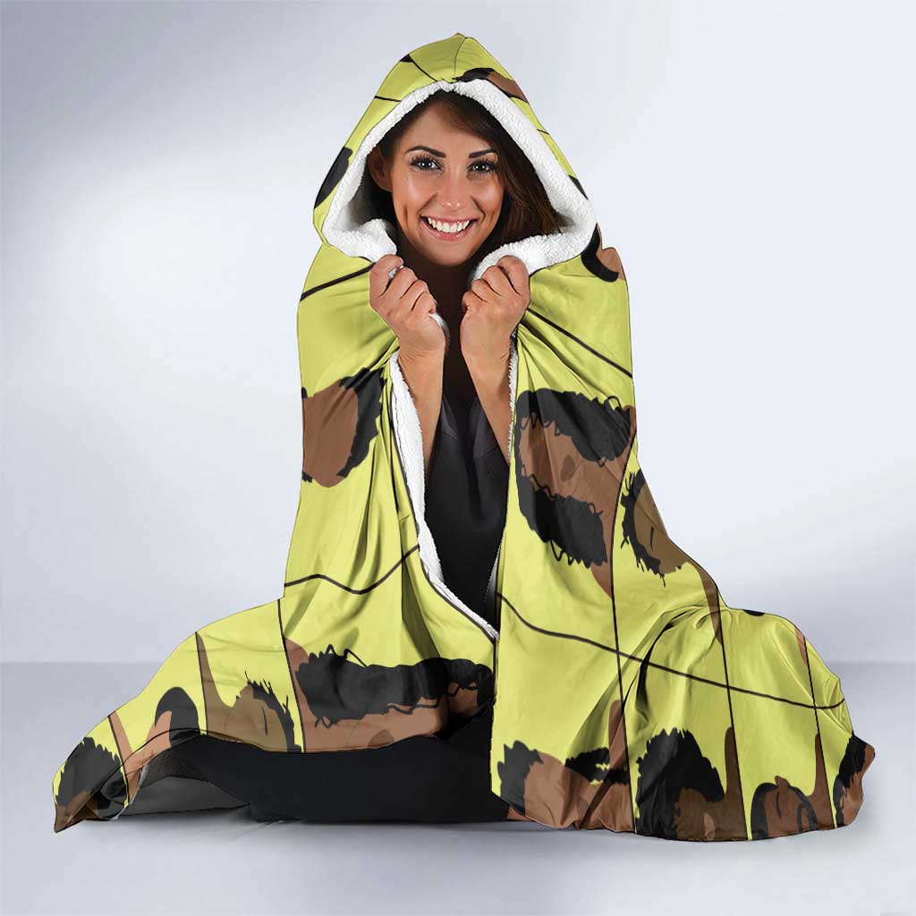 The Melanin Bunch Hooded Blanket Africa Black People