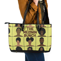The Melanin Bunch Leather Tote Bag Africa Black People