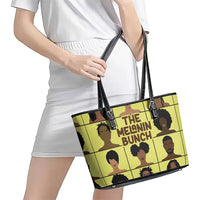 The Melanin Bunch Leather Tote Bag Africa Black People