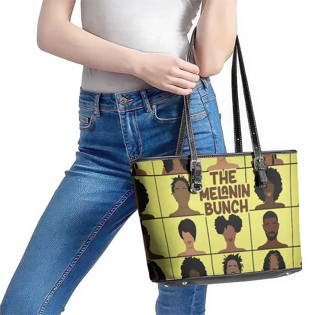 The Melanin Bunch Leather Tote Bag Africa Black People
