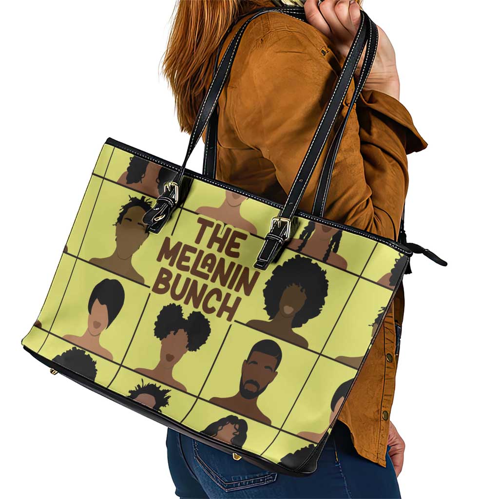 The Melanin Bunch Leather Tote Bag Africa Black People
