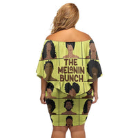 The Melanin Bunch Off Shoulder Short Dress Africa Black People