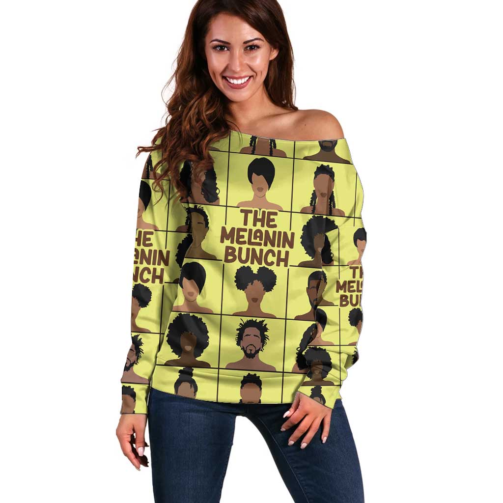The Melanin Bunch Off Shoulder Sweater Africa Black People