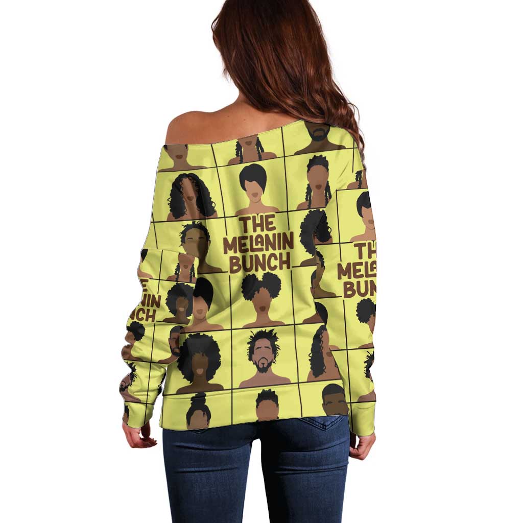 The Melanin Bunch Off Shoulder Sweater Africa Black People