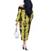 The Melanin Bunch Off The Shoulder Long Sleeve Dress Africa Black People