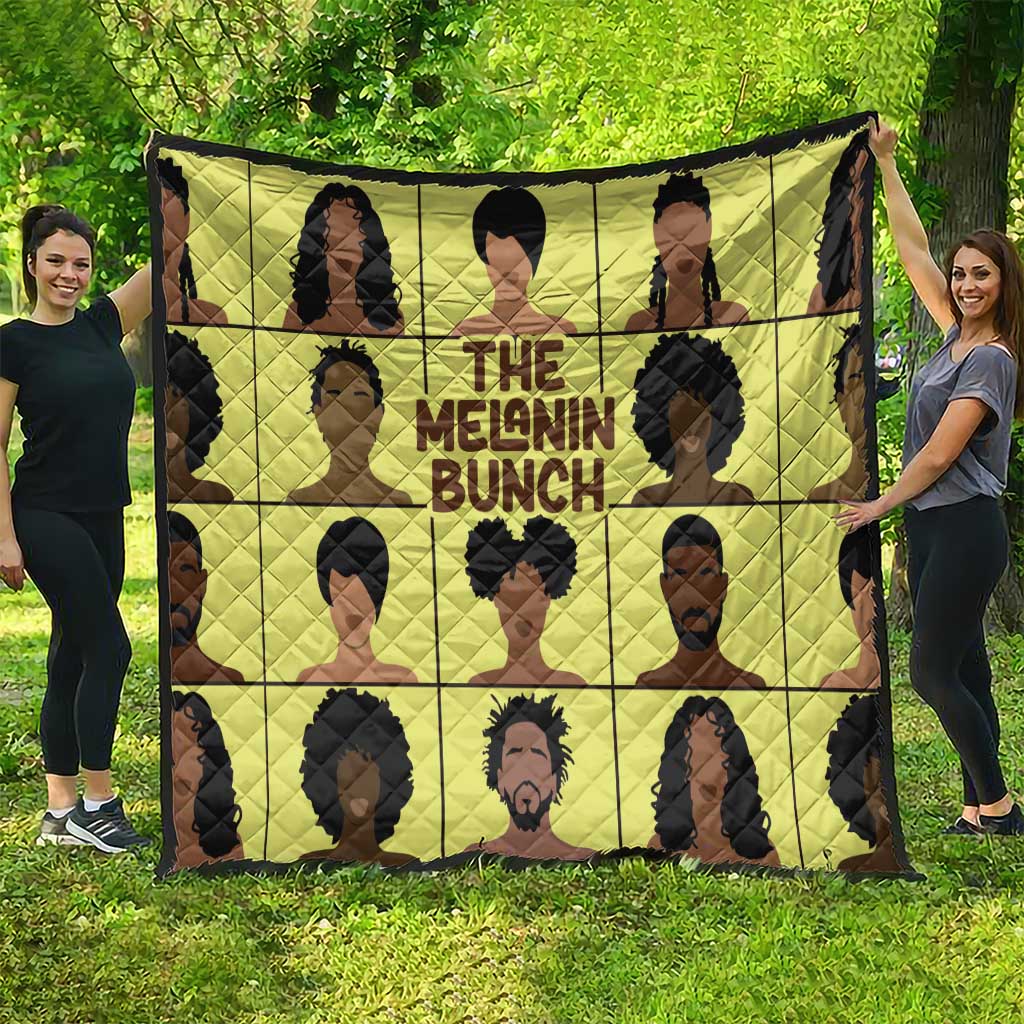 The Melanin Bunch Quilt Africa Black People - Wonder Print Shop