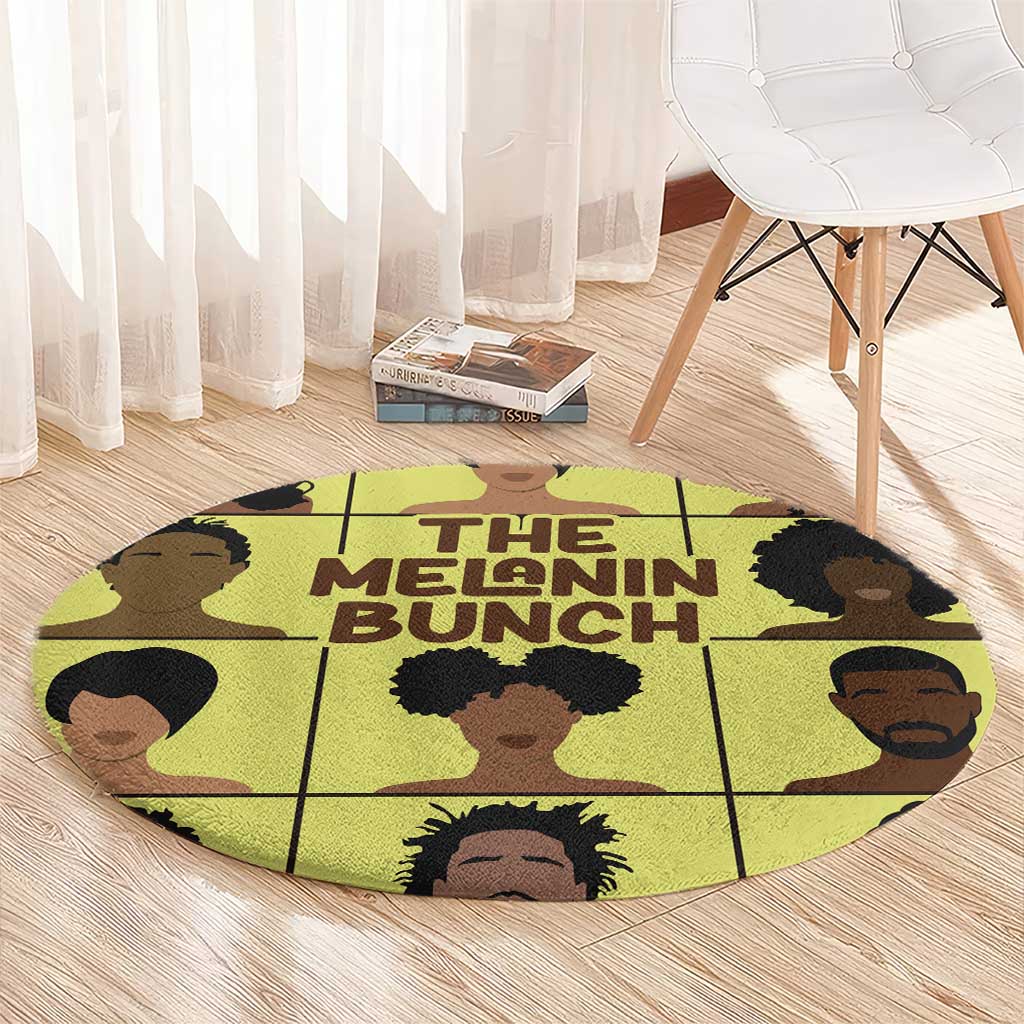 The Melanin Bunch Round Carpet Africa Black People - Wonder Print Shop