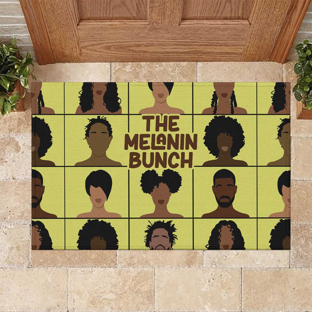 The Melanin Bunch Rubber Doormat Africa Black People - Wonder Print Shop