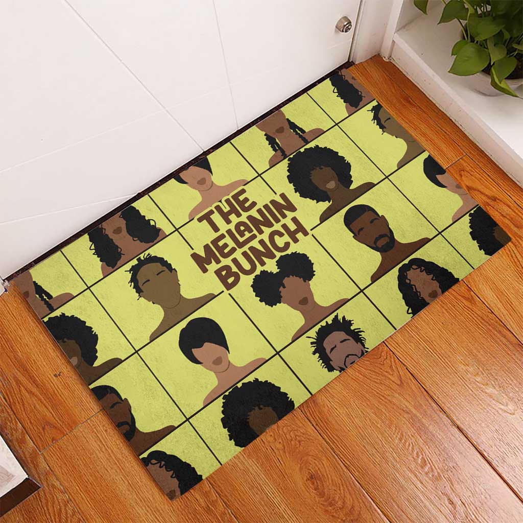 The Melanin Bunch Rubber Doormat Africa Black People - Wonder Print Shop