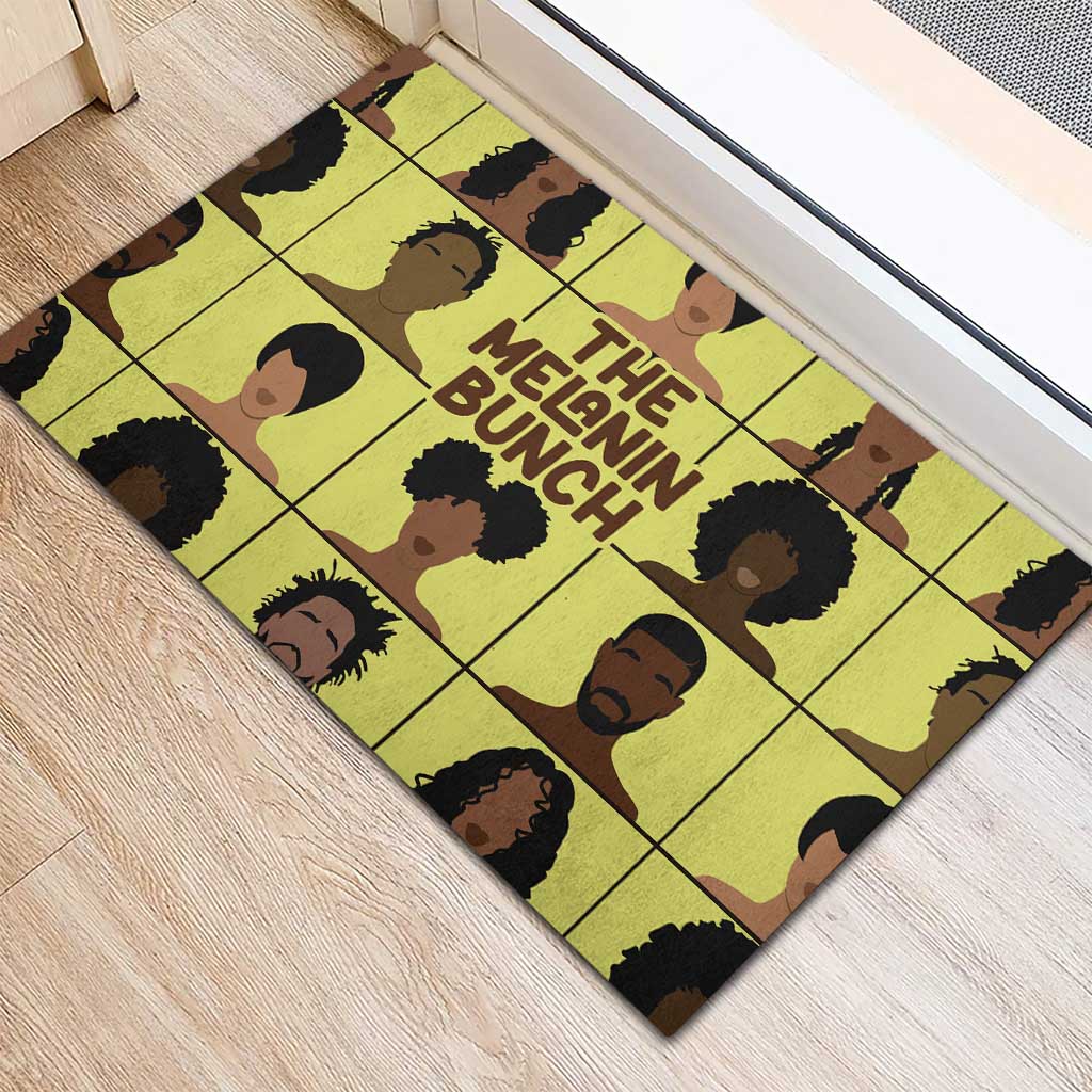 The Melanin Bunch Rubber Doormat Africa Black People - Wonder Print Shop
