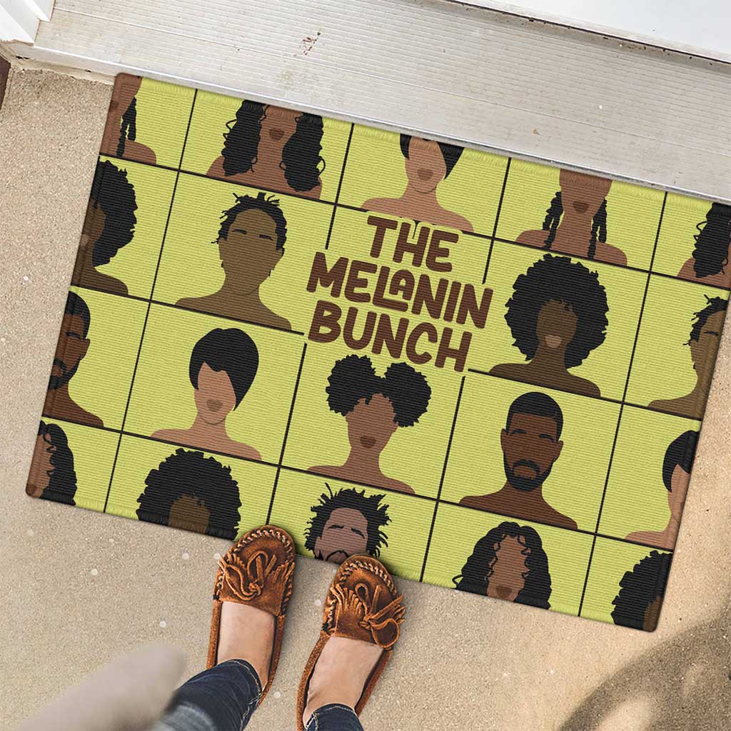 The Melanin Bunch Rubber Doormat Africa Black People - Wonder Print Shop