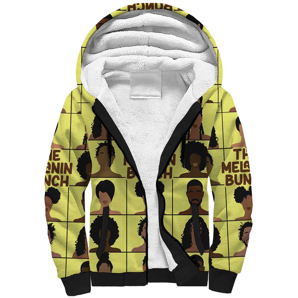 The Melanin Bunch Sherpa Hoodie Africa Black People - Wonder Print Shop