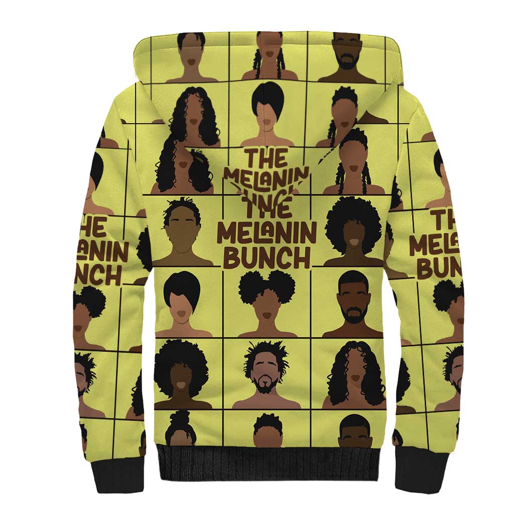 The Melanin Bunch Sherpa Hoodie Africa Black People - Wonder Print Shop