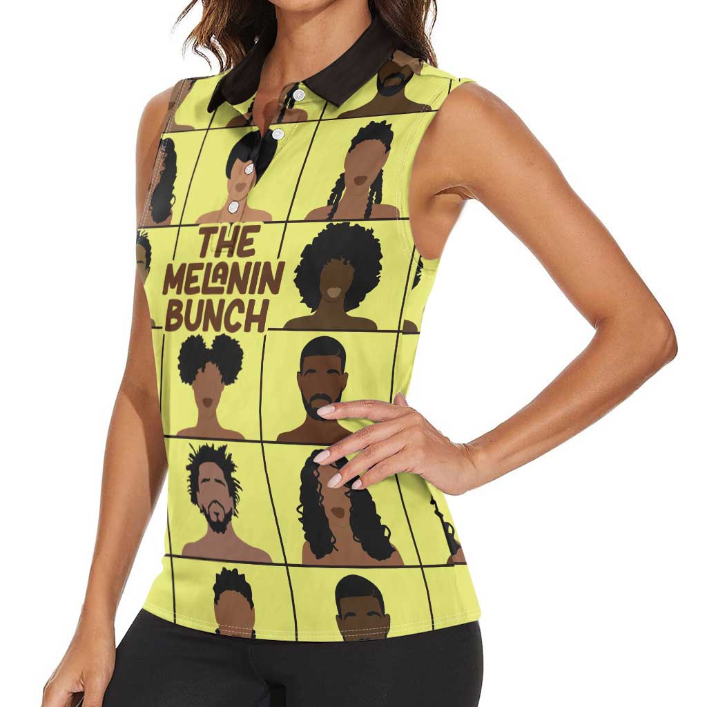 The Melanin Bunch Women Sleeveless Polo Shirt Africa Black People - Wonder Print Shop