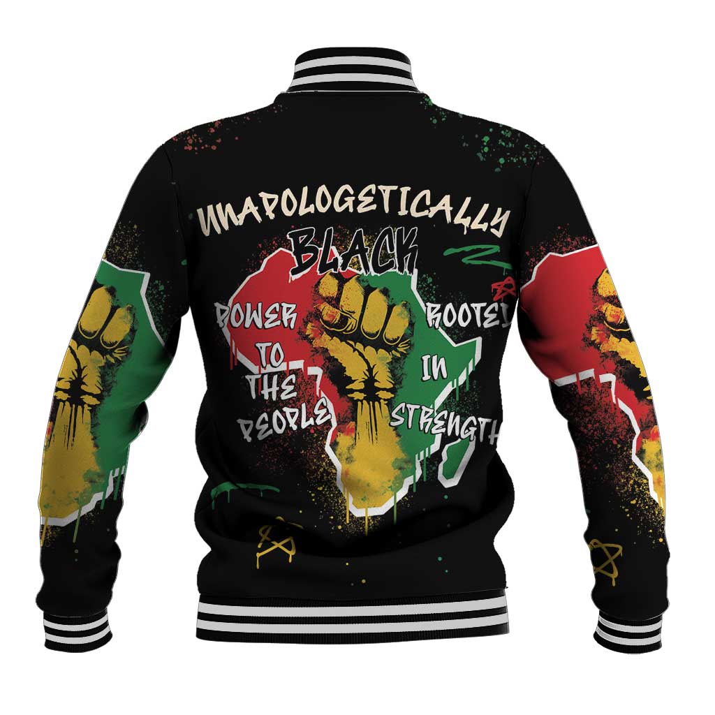 Power in Our Roots Baseball Jacket Unapologetically Black African
