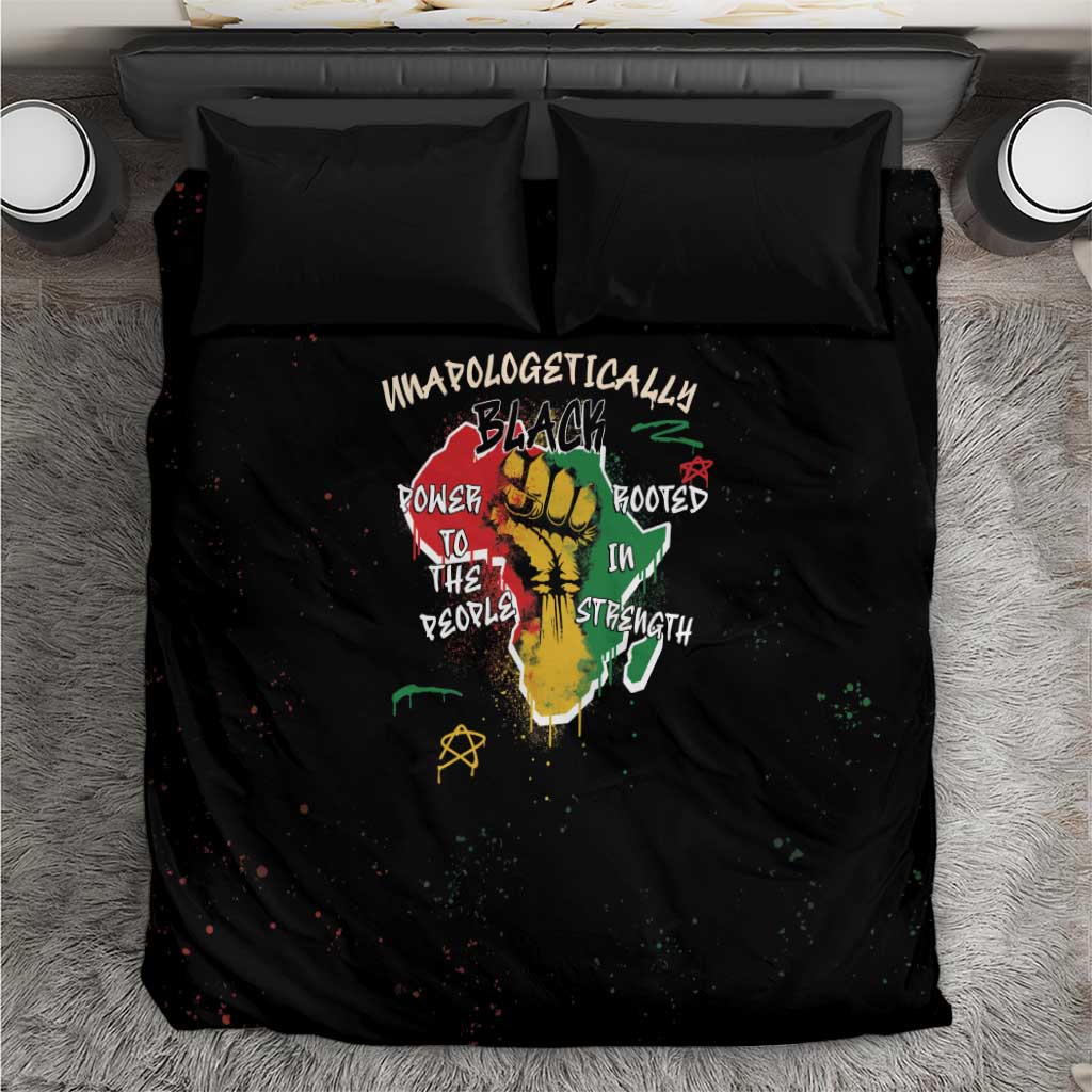 Power in Our Roots Bedding Set Unapologetically Black African