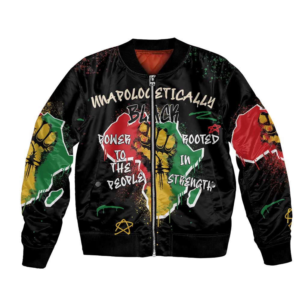 Power in Our Roots Bomber Jacket Unapologetically Black African