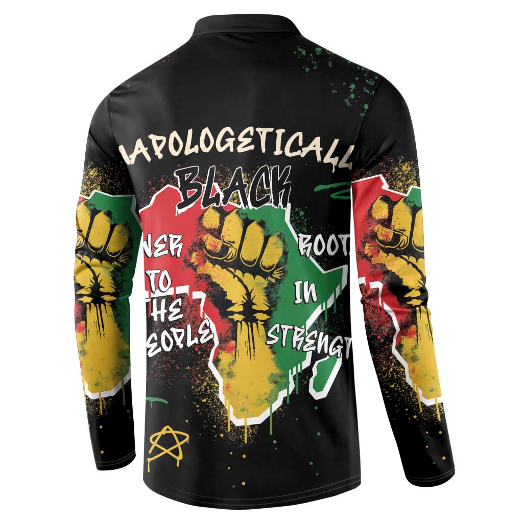 Power in Our Roots Button Sweatshirt Unapologetically Black African