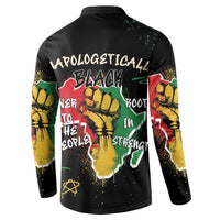 Power in Our Roots Button Sweatshirt Unapologetically Black African