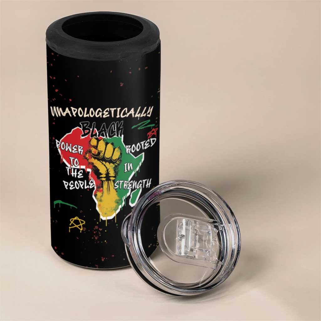 Power in Our Roots 4 in 1 Can Cooler Tumbler Unapologetically Black African