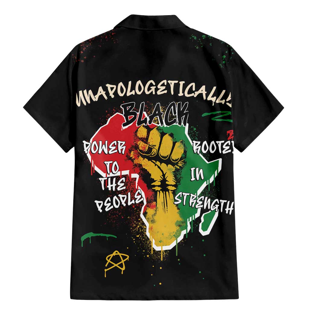 Power in Our Roots Family Matching Mermaid Dress and Hawaiian Shirt Unapologetically Black African