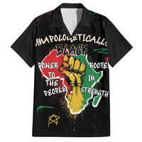 Power in Our Roots Family Matching Short Sleeve Bodycon Dress and Hawaiian Shirt Unapologetically Black African