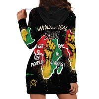 Power in Our Roots Hoodie Dress Unapologetically Black African
